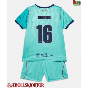 Barcelona Rodri Hernandez #16 Tredje Kläder Barn 2026-27 Kortärmad (+ Korta byxor)
